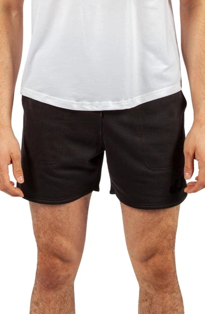 Shop D.rt Deep French Terry Lounge Shorts In Black