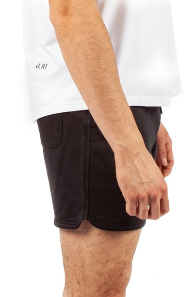 Shop D.rt Deep French Terry Lounge Shorts In Black