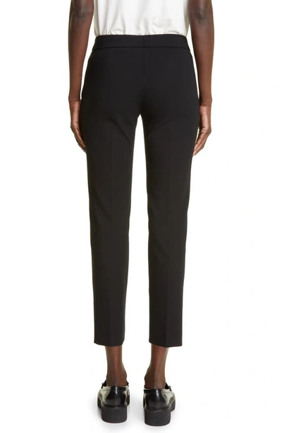 Akris Punto Ferry High-waist Straight-leg Cropped Jersey Pants In Black
