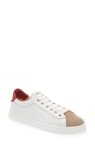 Shop Agl Attilio Giusti Leombruni Sade Sneaker In White Red