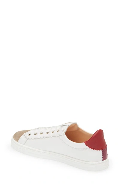 Shop Agl Attilio Giusti Leombruni Sade Sneaker In White Red