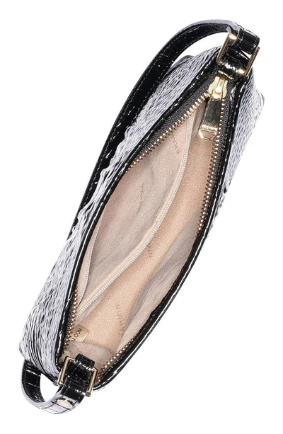 Brahmin Lorelei Melbourne Embossed Leather Shoulder In Black