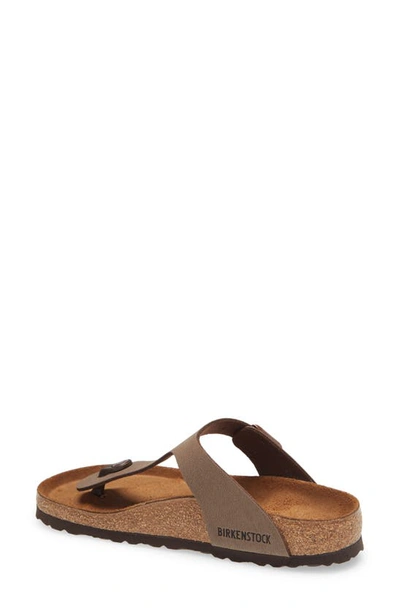 Birkenstock Gizeh Birko-flor Nubuck In Mocha 43751 In Brown
