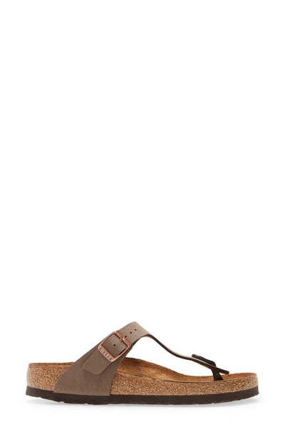 Birkenstock Gizeh Birko-flor Nubuck In Mocha 43751 In Brown