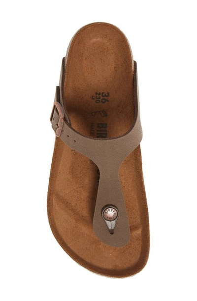 Birkenstock Gizeh Birko-flor Nubuck In Mocha 43751 In Brown