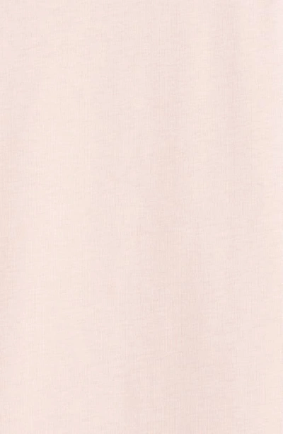 Shop Moncler Tonal Logo Sleeve Pocket Cotton T-shirt In Pink