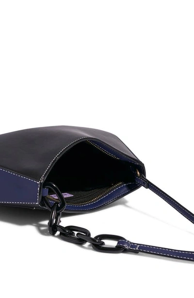 Shop House Of Want Newbie Vegan Leather Shoulder Bag In Midnight