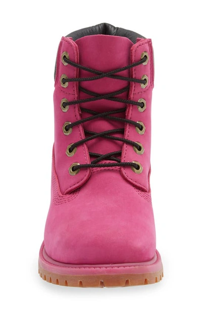 Shop Timberland 6-inch Premium Waterproof Boot In Festival Fuchsia