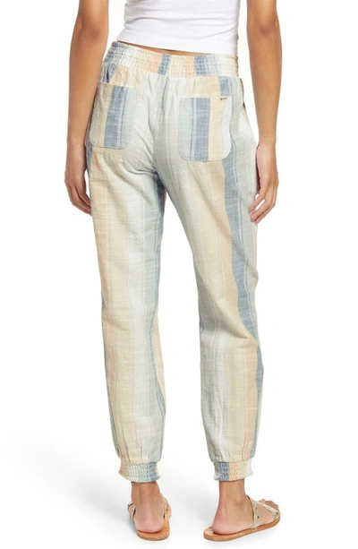 Shop Rip Curl Classic Surf Stripe Cotton Pants In Light Blue