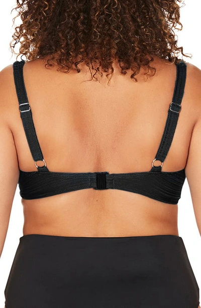 Shop Artesands Aria Giotto D-, Dd- & E-cup Underwire Bikini Top In Black