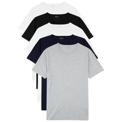 Shop Paul Smith Cotton T-shirts In White
