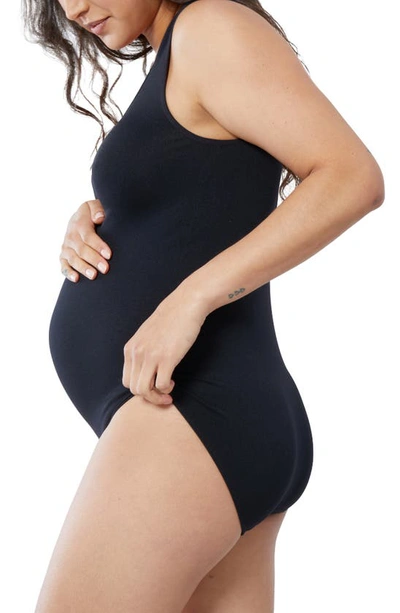Ingrid And Isabel Cooling Maternity Bodysuit In Black