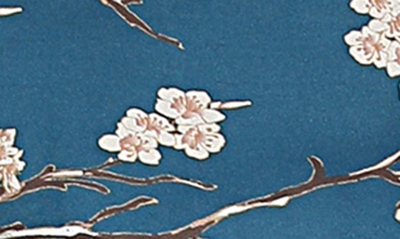 Kimi And Kai Zadie Floral Maternity/nursing Pajamas In Navy