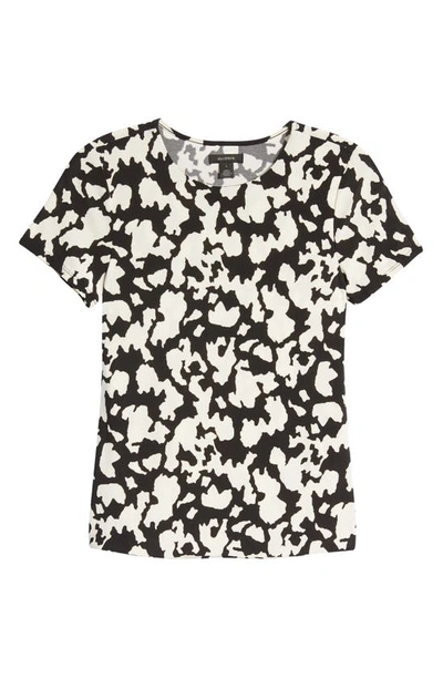 Shop Halogen Jersey T-shirt In Black- Ivory Graphic Camo