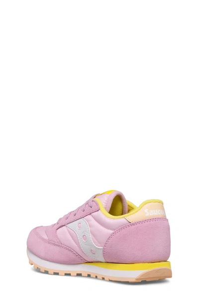 Saucony Jazz Original Sneaker In Pink/ Yellow/ Peach