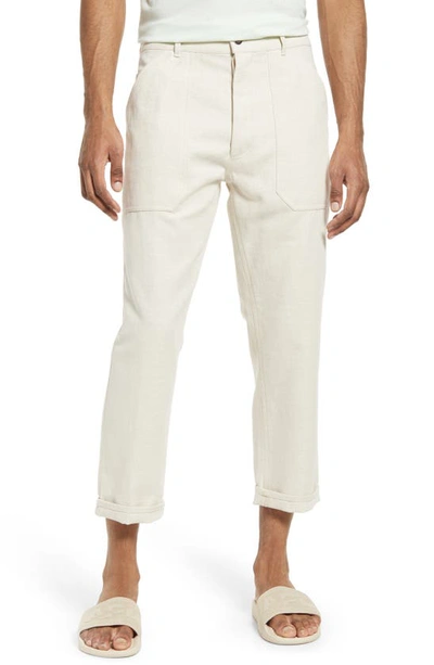 Shop Nanushka Jasper Cotton & Linen Pants In Natural