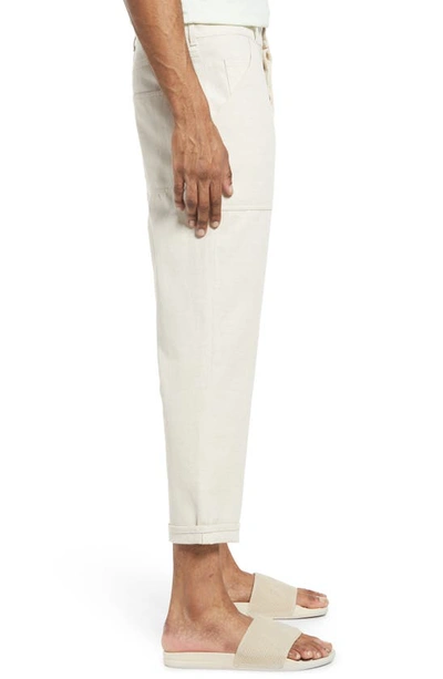 Shop Nanushka Jasper Cotton & Linen Pants In Natural