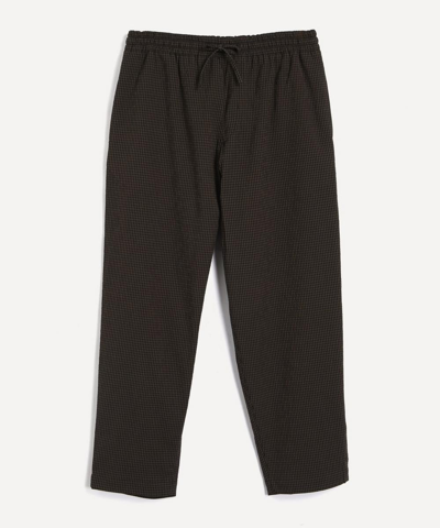Ymc You Must Create Checked Alva Skate Trousers In Black / Brown
