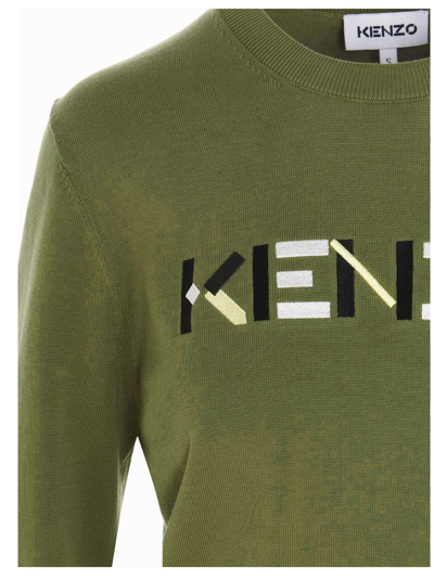 Shop Kenzo Sweater In Kaki