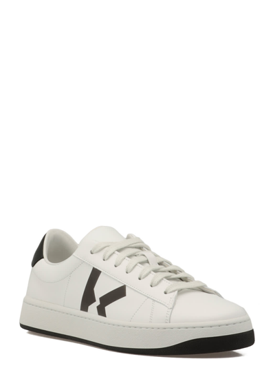 Shop Kenzo Kourt Leather Sneaker