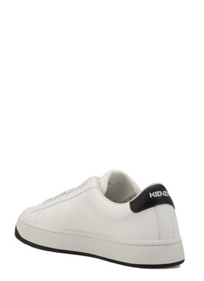 Shop Kenzo Kourt Leather Sneaker