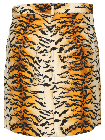 Shop Philosophy Di Lorenzo Serafini Tiger Velvet Mini Skirt