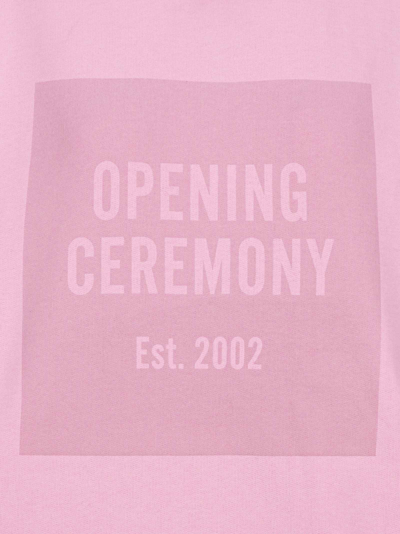 Shop Opening Ceremony Box Logo Hoodie In Pink