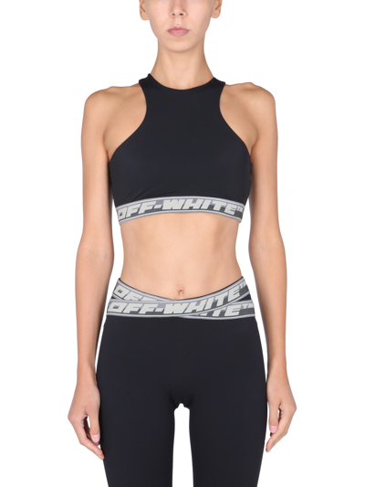 Shop Off-white Top With Logo Band