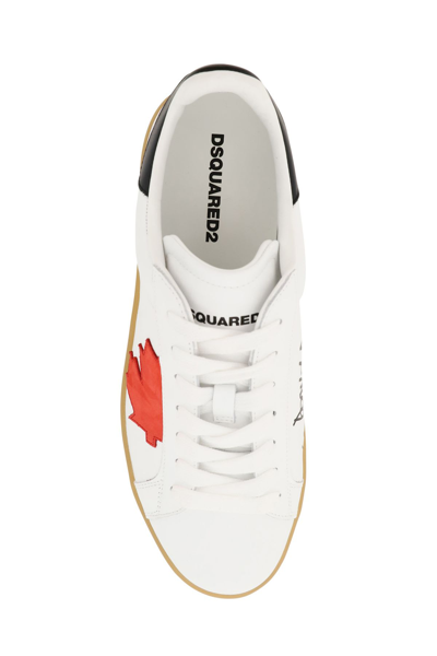 Shop Dsquared2 Boxer Sneakers In White