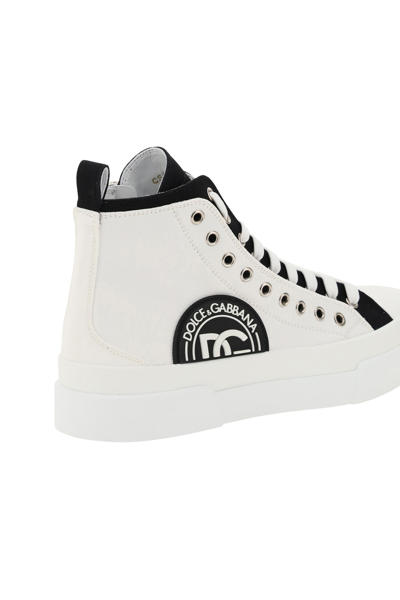 Shop Dolce & Gabbana Portofino Light Hi-top Sneakers In Bianco/nero