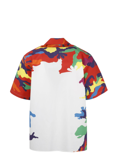 Shop Valentino Camou7 Print Shirt In Multicolor