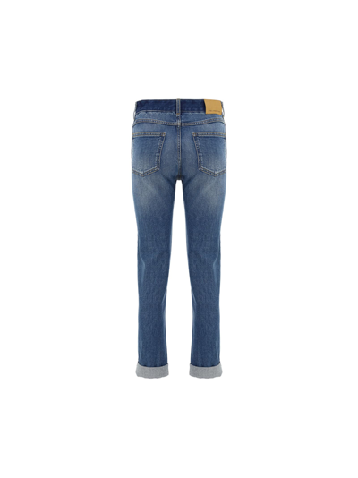 Shop Stella Mccartney The Skinny Boyfriend Jeans In Blu