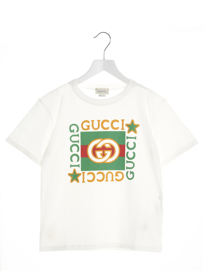 Shop Gucci T-shirt In White Multicolor