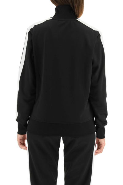 Shop Palm Angels Track Sweatshirt In Nero/bianco