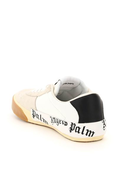 Shop Palm Angels New Vulcanized Sneakers In Bianco/nero