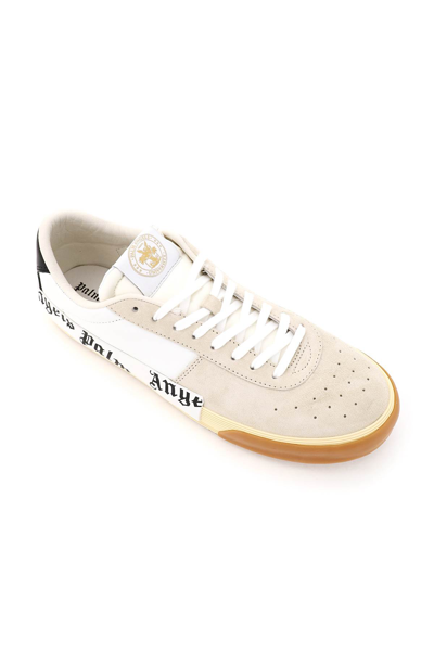 Shop Palm Angels New Vulcanized Sneakers In Bianco/nero