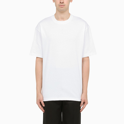 Shop 44 Label Group White T-shirt With Contrasting Logo