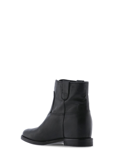 Shop Julie Dee Leather Boot In Black