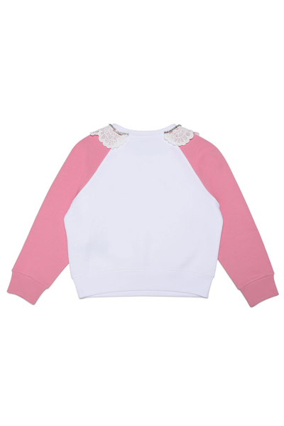 N°21 Sweatshirt With Collar In White