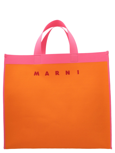 Shop Marni Bag In Rosa E Arancio