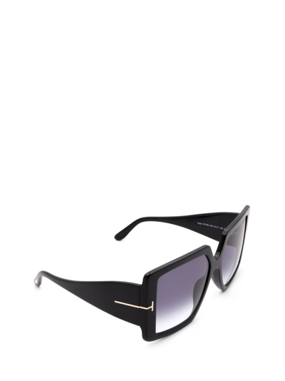 Shop Tom Ford Ft0790 Shiny Black Sunglasses
