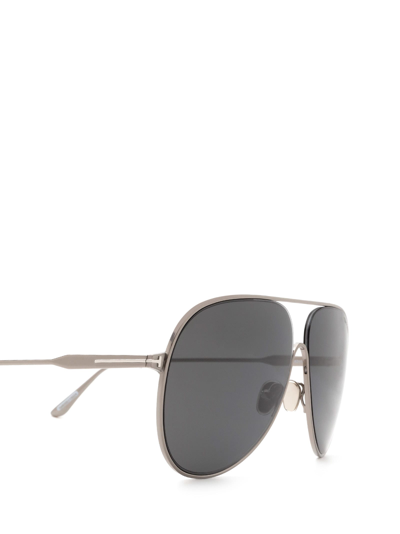 Shop Tom Ford Ft0824 Ruthenium Sunglasses