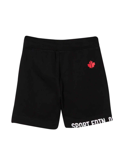 Shop Dsquared2 Sports Bermuda Shorts In Black