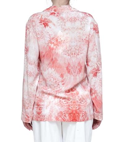 Shop Alexander Mcqueen Sea Coral Pyjama Shirt In Rosso