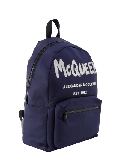 Shop Alexander Mcqueen Metropolitan Backpack In Blu