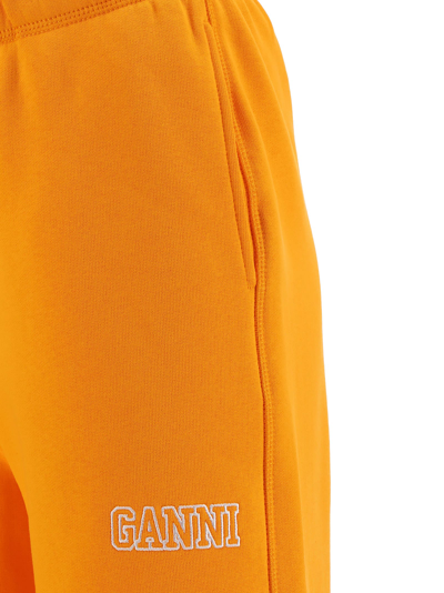 Shop Ganni Isoli Sweatpants In Arancio