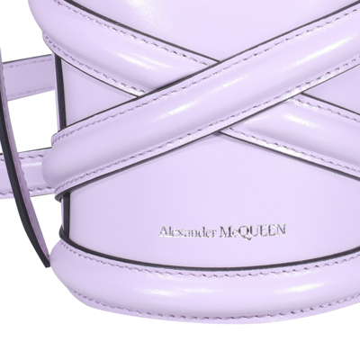 Shop Alexander Mcqueen The Curve Micro Bucket Bag