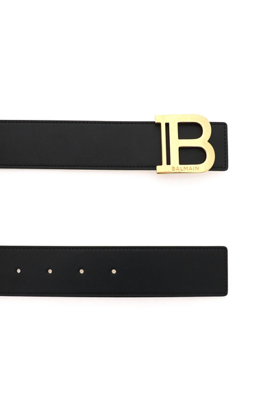 Shop Balmain B-belt Leather Belt