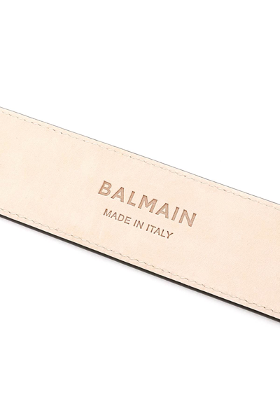 Shop Balmain B-belt Leather Belt