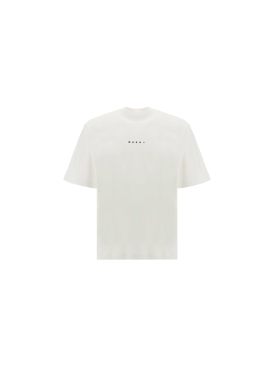 Shop Marni T-shirt In Bianco